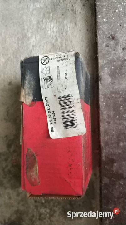 Gwozdzie do osadzaka HILTI 100x XU 62 MX Tarnów
