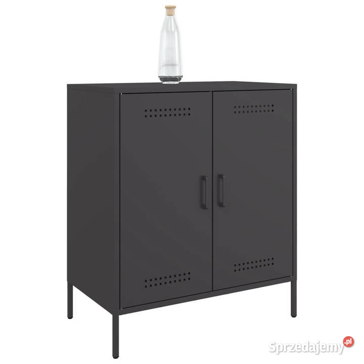 Szafka czarna 68x39x79 stal WM842976 mazowieckie Warszawa