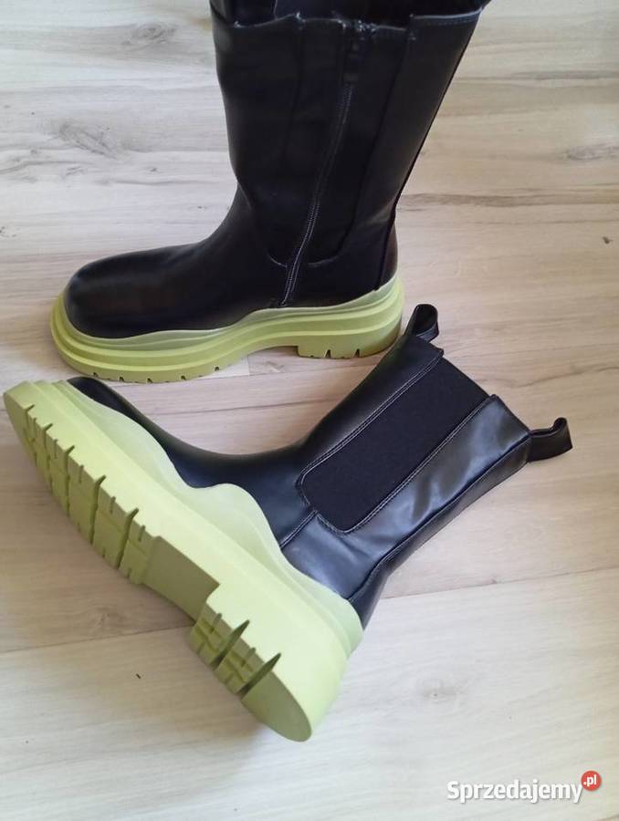 Botki ocieplane kalosze Kozaki damskie r 39 Łódź