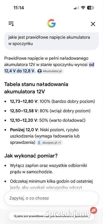 Akumulator oryginał BMW 12V 90Ah 900A AGM Myślachowice