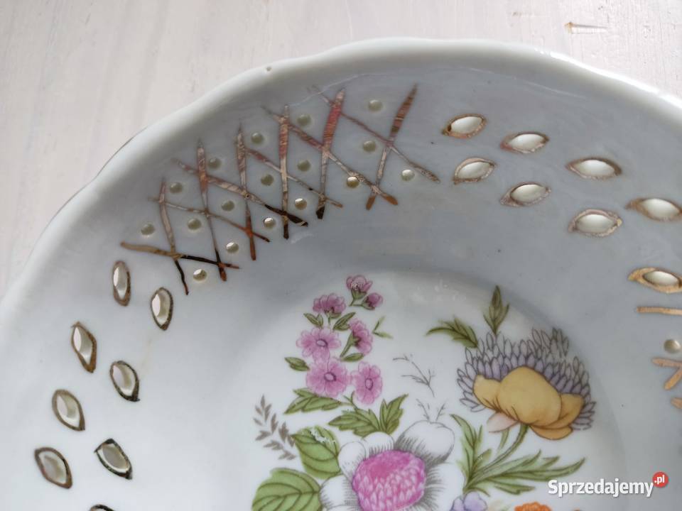 Porcelanowy ażurowy półmisek talerzyk miseczka sprzedam