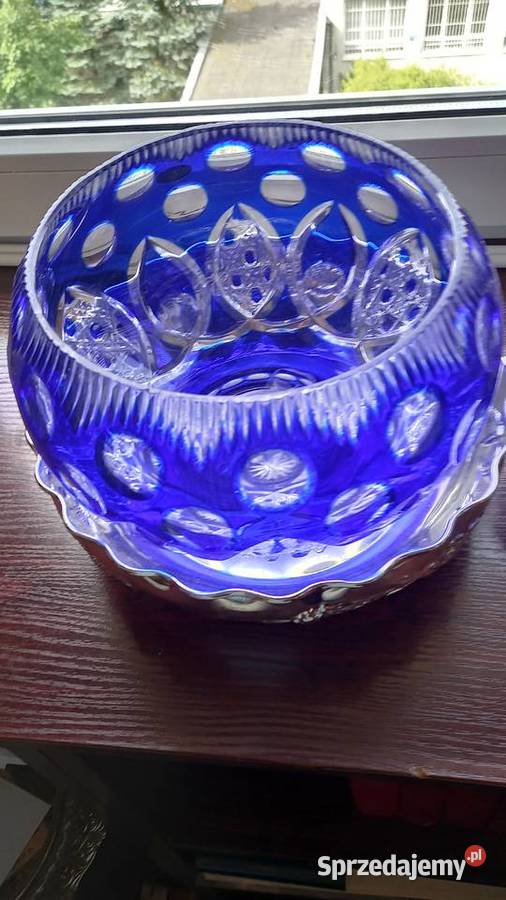 Waza kryształ kobaltowy 1820 Warszawa sprzedam