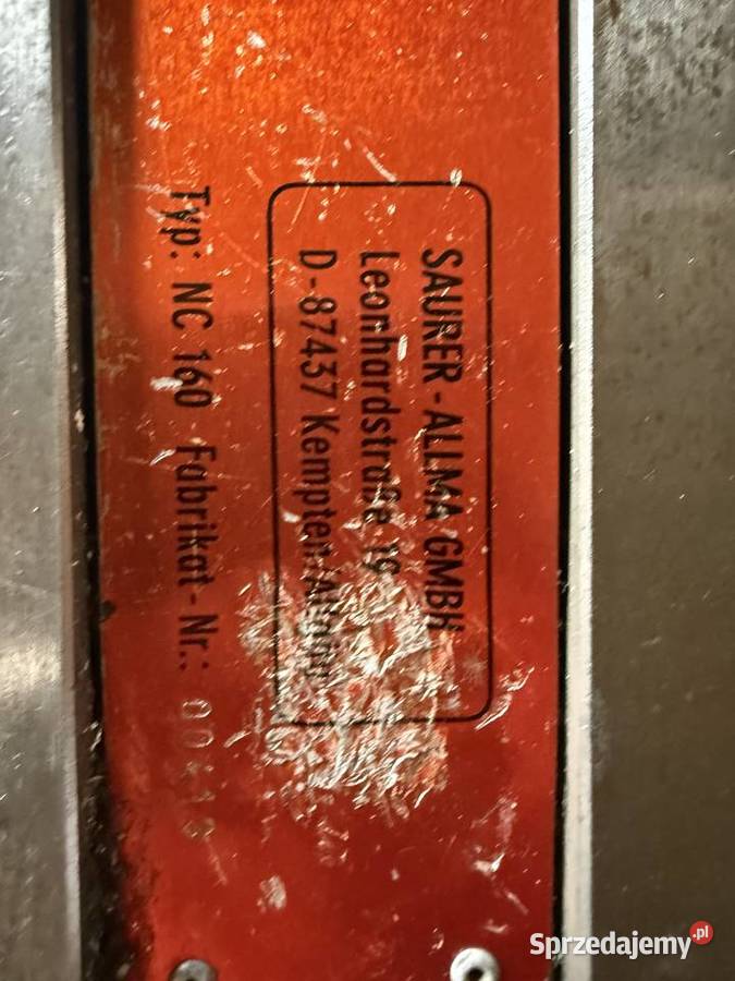 Imadło hydrauliczne maszynowe ALLMATIC NC 160 Tarnowskie Góry