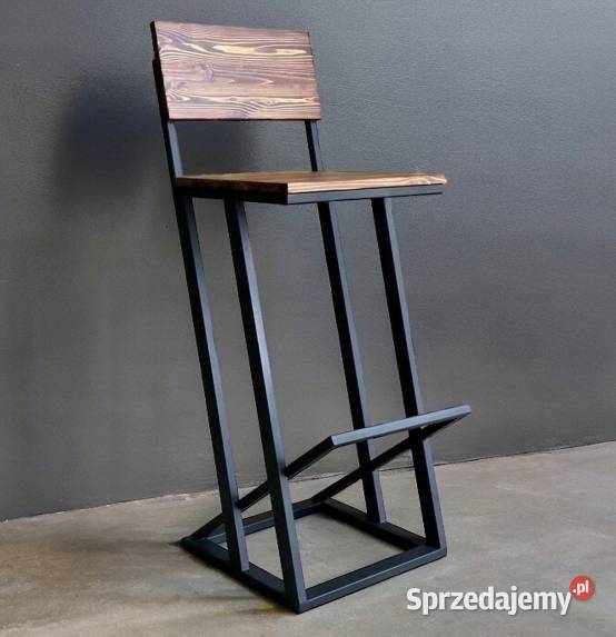 Hoker LOFT NA WYMIAR barowy DĄB 75 stal Bartoszyce