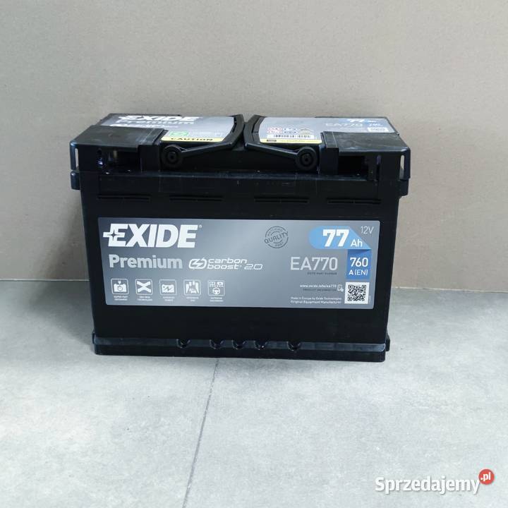 Akumulator Exide Premium 77Ah 760A PRAWY PLUS