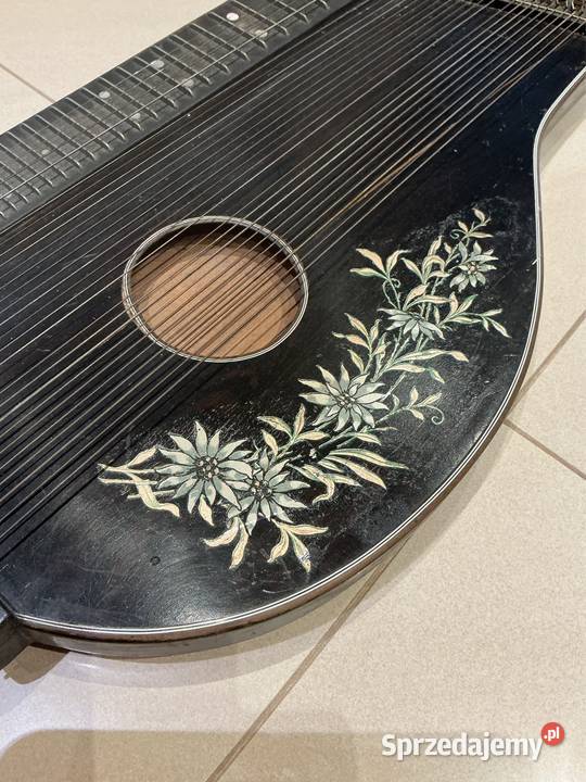 Stara Zabytkowa Cytra Instrument Muzyczny Nowa Sól
