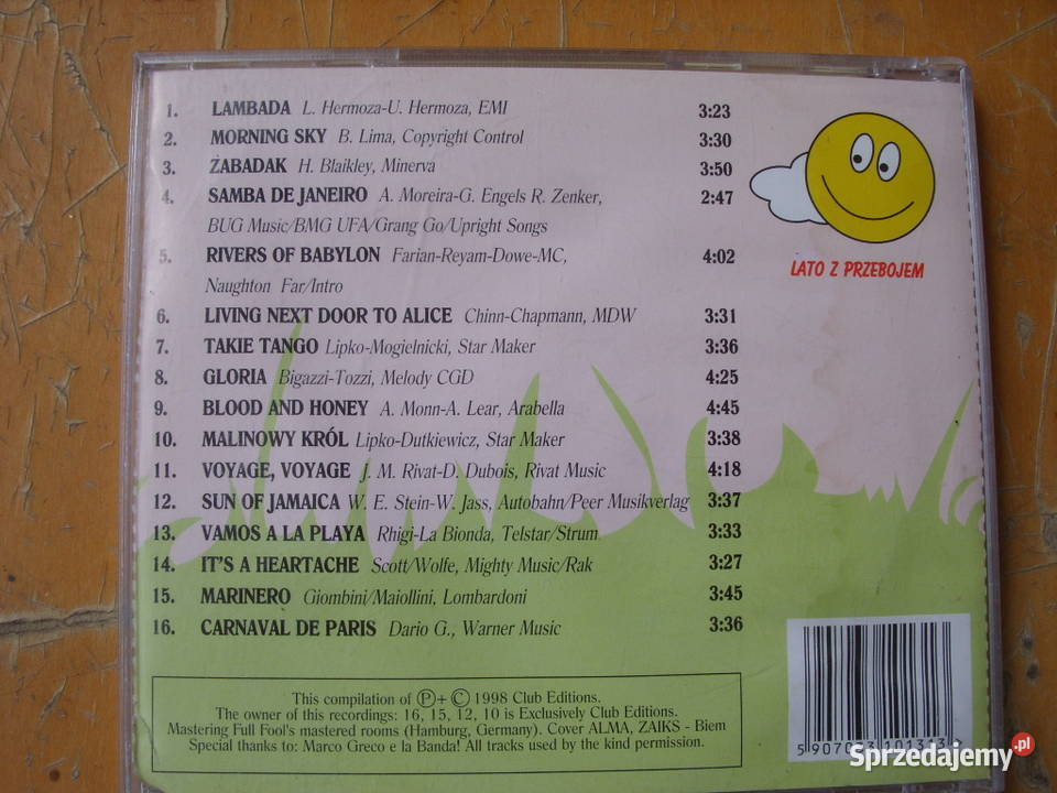 Skladanka CD LETNIE PRZEBOJE RADIA 4 1998 Wołów