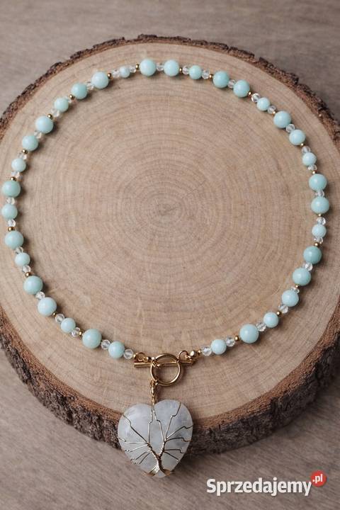 Naszyjnik MINTi Lover kamienie naturalne jadeit