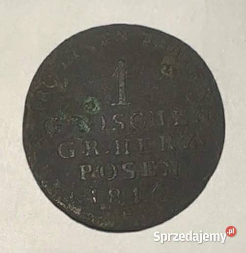 1 Grosz 1816 Wielkie Księstwo Poznańskie B
