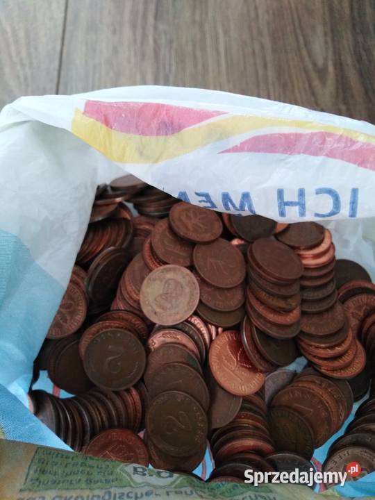 Lot monet obiegowych 2 pfennig 077 lubuskie Żary