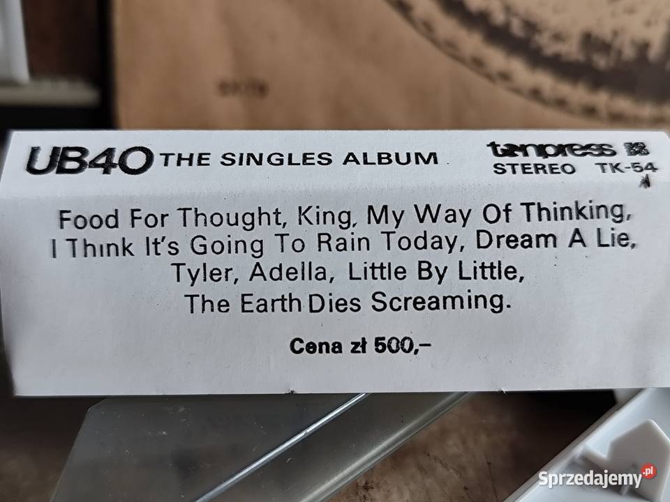 kaseta UB40 The Singles Album 1 płyta