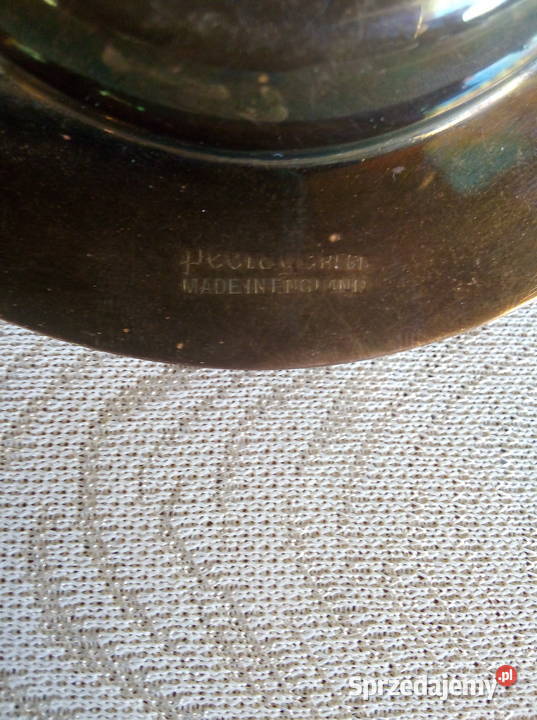 Popielniczka z pieskiem miedz patyna Angielska wielkopolskie Ostrów Wielkopolski