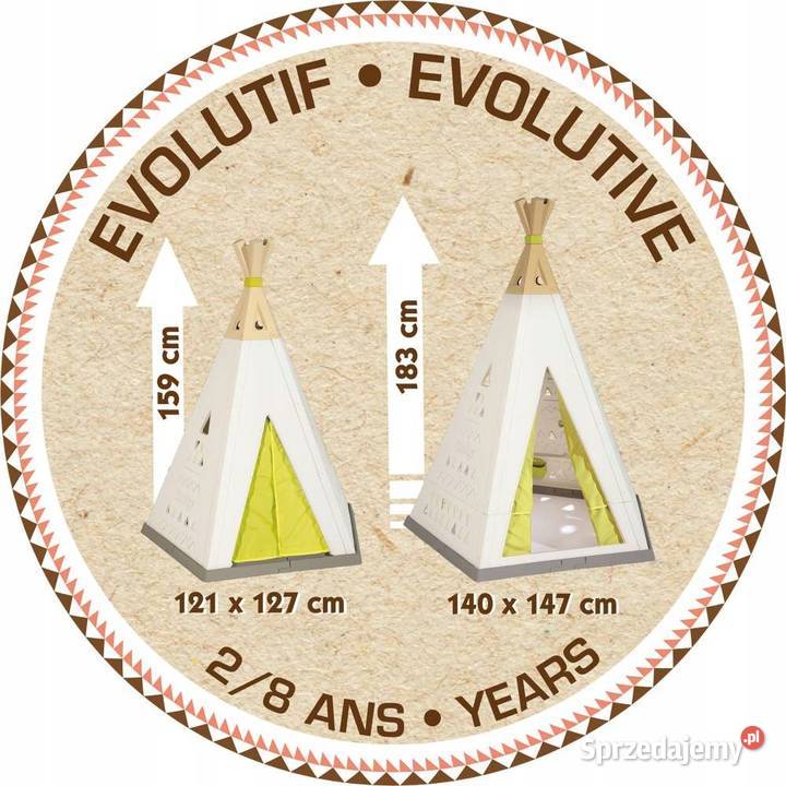 SMOBY Domek dzieci Namiot TIPPI z Regulacją Książ Wielkopolski