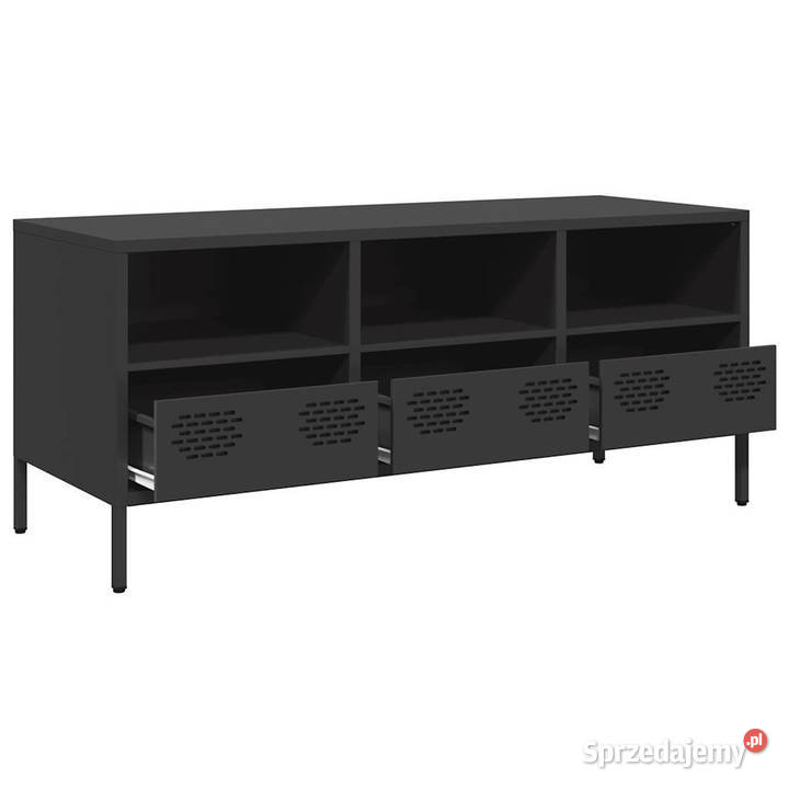 Szafka RTV czarna 1015x39x435 stal walcowana na mazowieckie