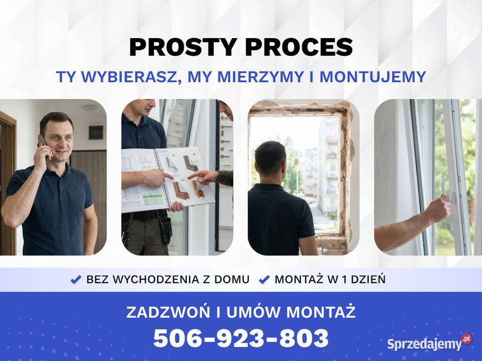 NOWE OKNA Z MONTAŻEM Darmowy Pomiar i Transport Włoszczowa