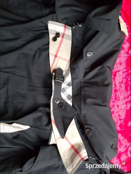 Burberry płaszcz trench w kolorze czarnym Konstancin-Jeziorna sprzedam