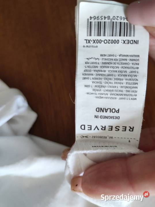 bawełniana koszula klasyczna biała tshirt