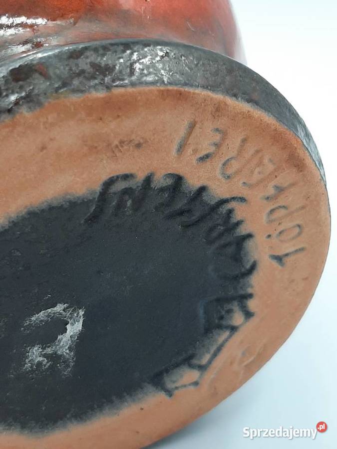 Śliczny kolekcjonerski dzbanwazon niemiecki lava