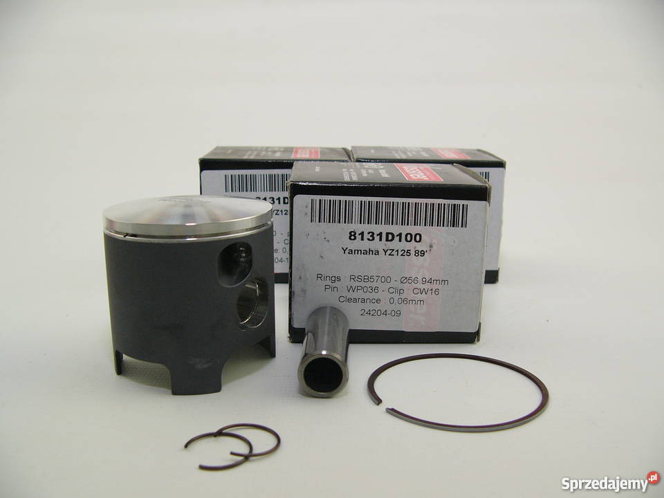 TŁOK komplet tłokowy WOSSNER 5694 mm YZ 125 89 Motoryzacja śląskie Zabrze
