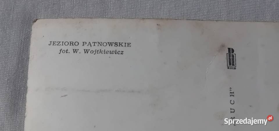 Pocztówka Jezioro Pątnowskie RUCH 1972 r sprzedam