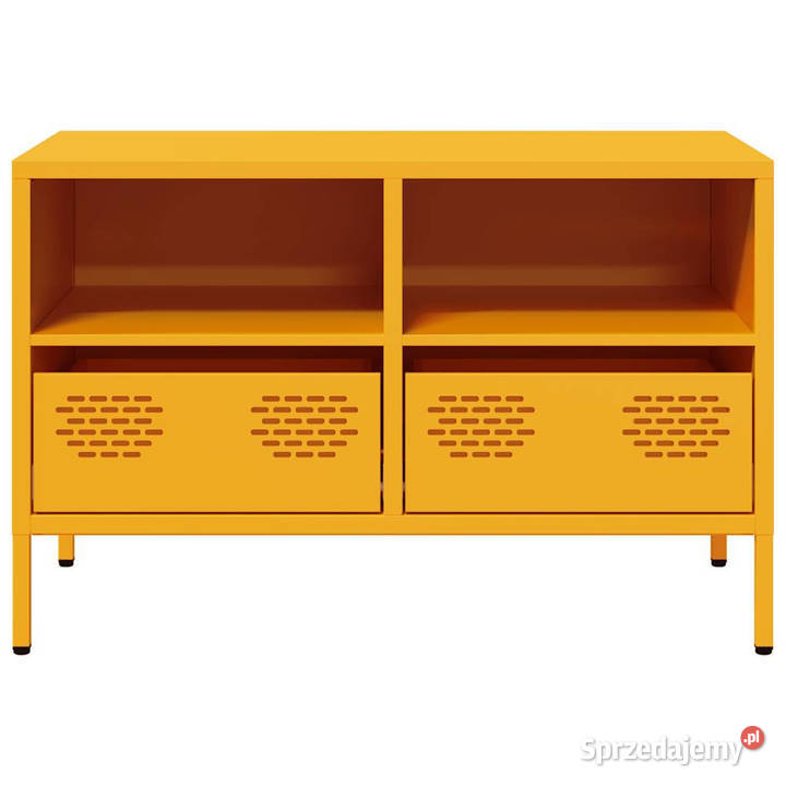 Szafka RTV musztardowa 68x39x435 stal walcowana