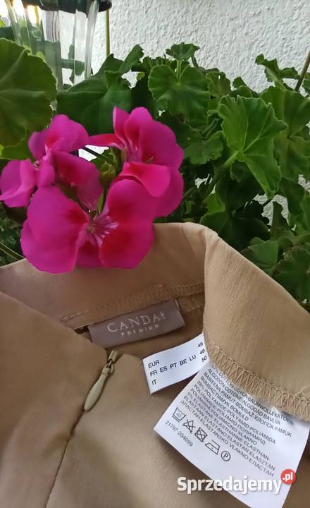 Beżowe spodnie z elastyną rozmiar 4648 Radzyń Podlaski