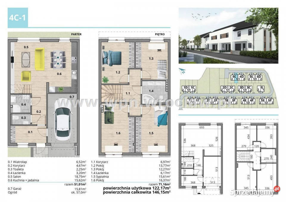 Dom szeregowy Święta Katarzyna 146m2 dolnośląskie