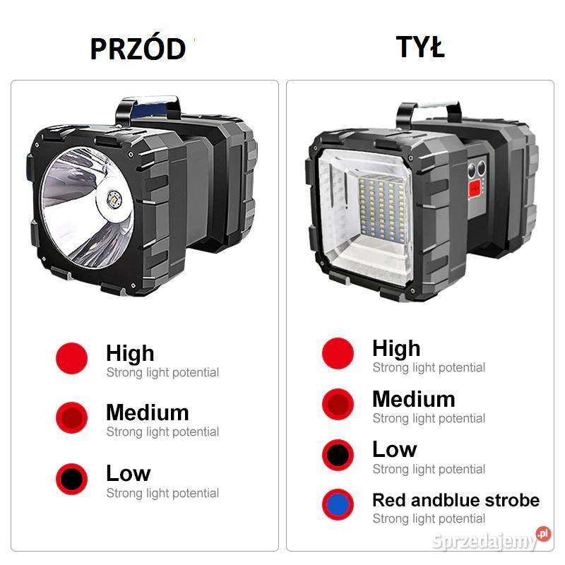 Mocna latarka lampa turystyczna powerbank lampka Nowy Sącz