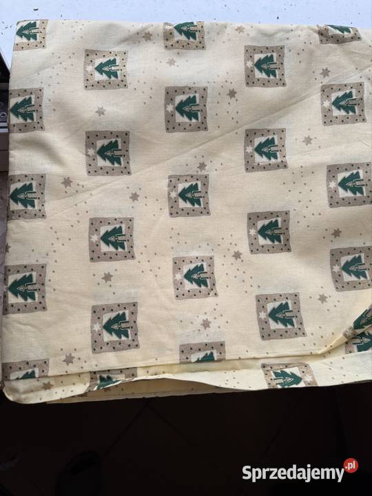 Materiał na obrus świąteczny podkarpackie Mielec