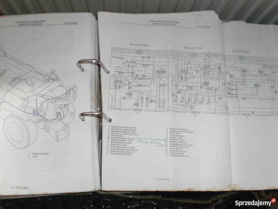 Instrukcja napraw Case IH Kombajn AxialFlow Szamotuły sprzedam
