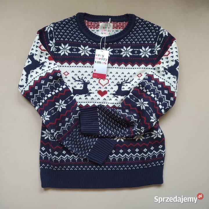 Sweter norweskie wzory na S 2 sztuki