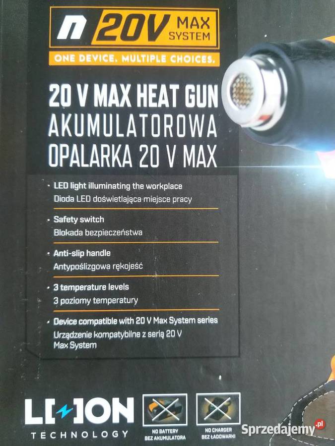 NAJTANIEJ Akumulatorowa Opalarka 20 V Wysyłka Zabrze