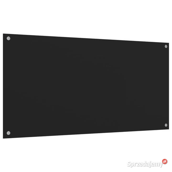 Panele ochronne do kuchni czarne 2 80x40 szkło mazowieckie