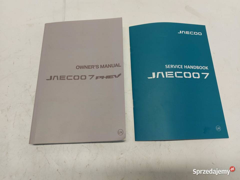 Jaecoo 7 PHEV 2025r instrukcja obsługi książka