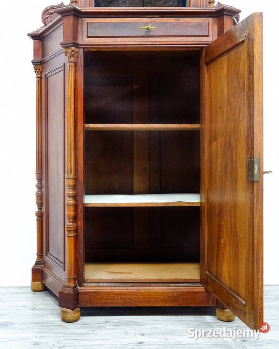 Antyk Solidna Drewniana KOMODA orzechowa Kalisz