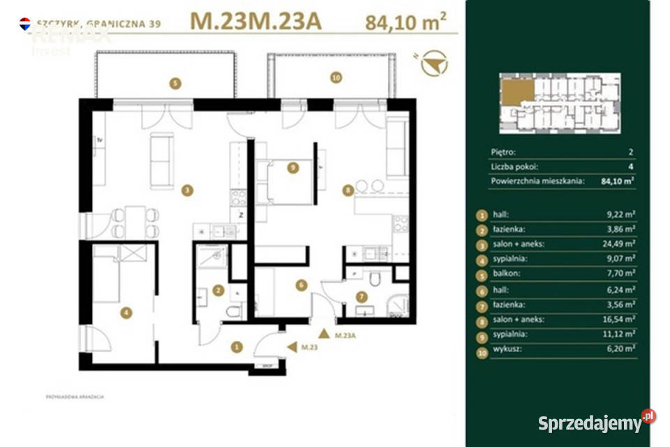 Duże mieszkanie z balkonem i wykuszem winda Mieszkania śląskie Buczkowice