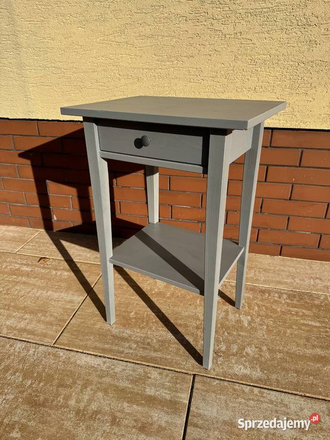 Szafki nocne Hemnes Ikea drewniane z szufladką i mazowieckie Sulbiny