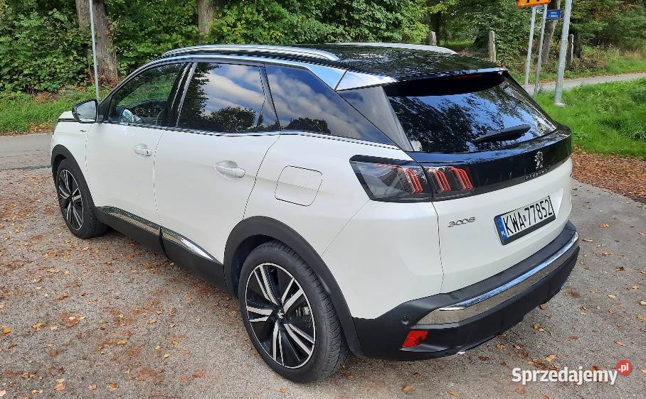 Peugeot 3008 II GTLine HYBRID Plugin PHEV 35tkm Rok produkcji 2021 Samochody osobowe Jaśkowice