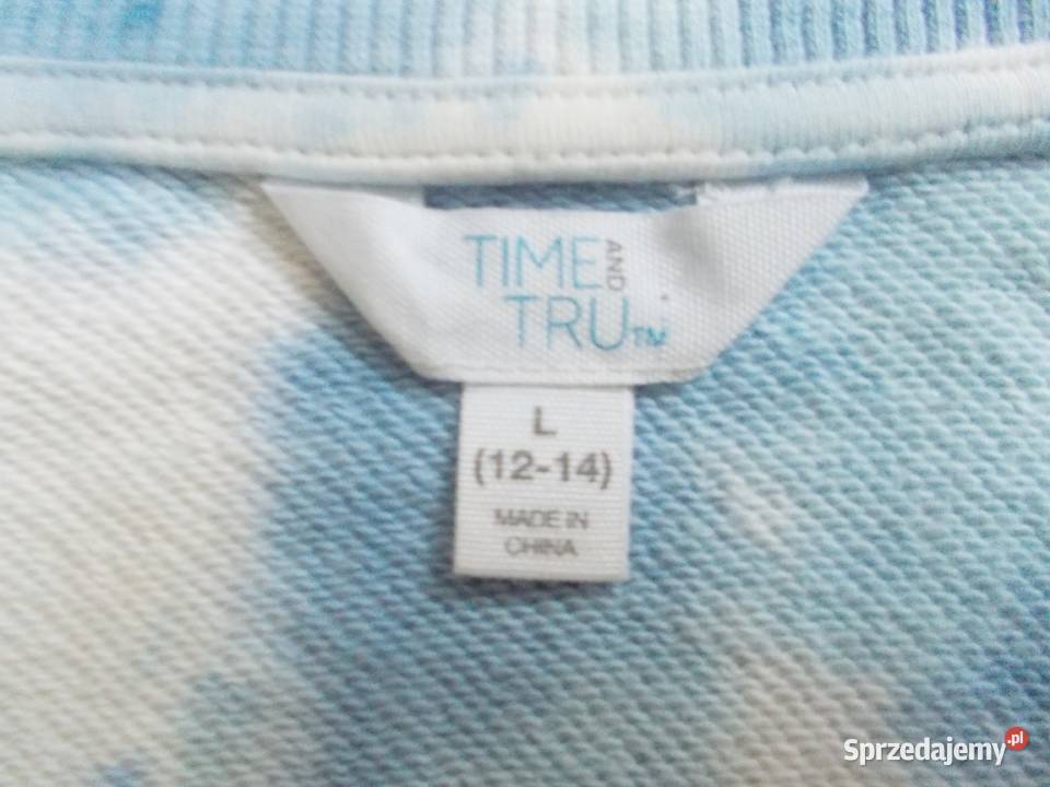 Bluza bawełniana oversize Time and Tru Lublin