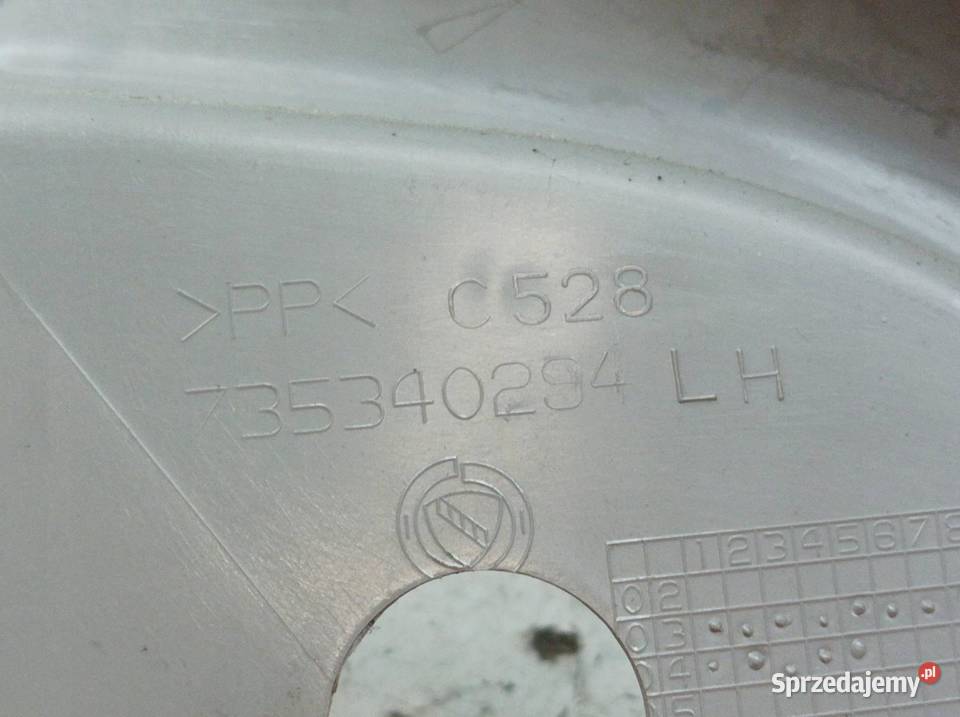 OSŁONA PROGU LEWY TYŁ KANAPY Fiat Panda II