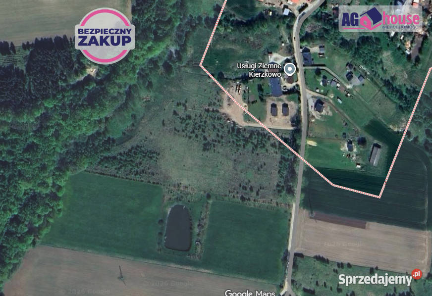 Ogłoszenie grunt Kierzkowo 1357m2 31m