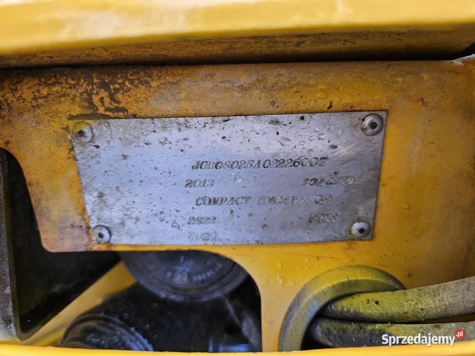 Minikoparka JCB 8025 ZTS z 2014 r Koparki Bojano