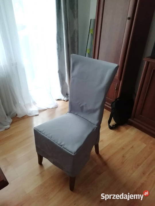POKROWCE NA KRZESŁA Z KONTRAFAŁDĄ SZYTE NA MIARĘ wielokolorowy Byczyna sprzedam