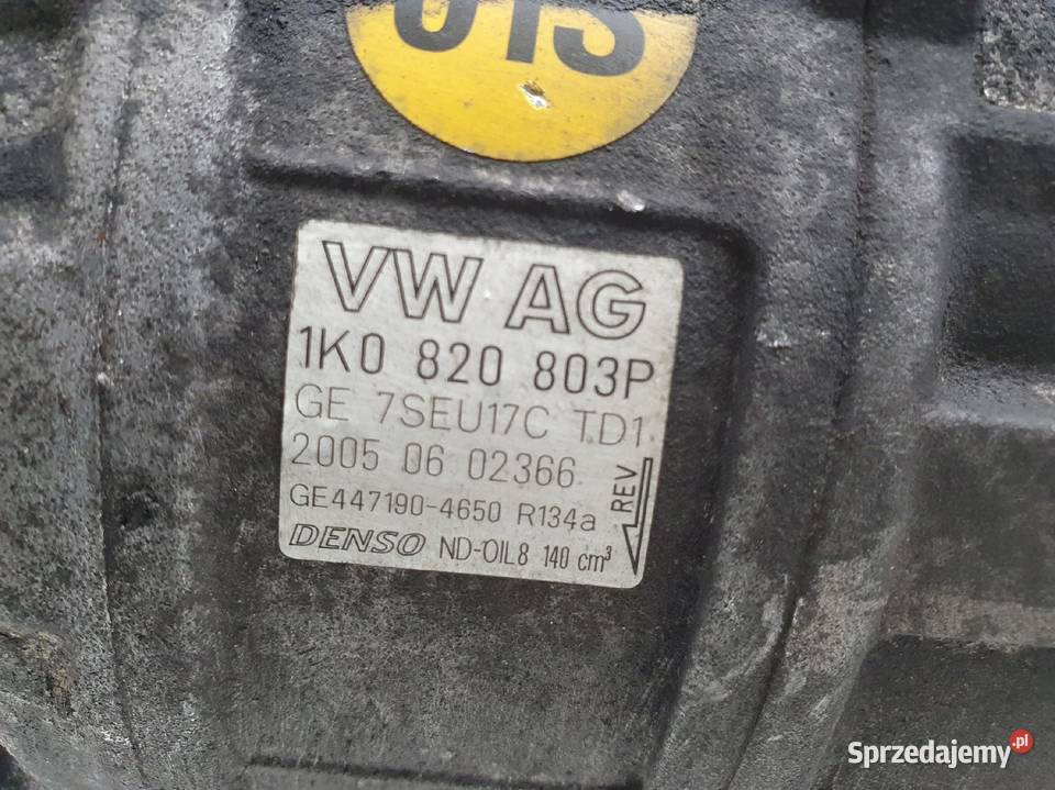 SPRĘŻARKA KLIMATYZACJI Audi A3 II 8P 16 FSI osobowe lubelskie Chełm