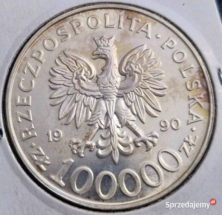 3 x 100000 Solidarność 1990 Piękne Sosnowiec sprzedam
