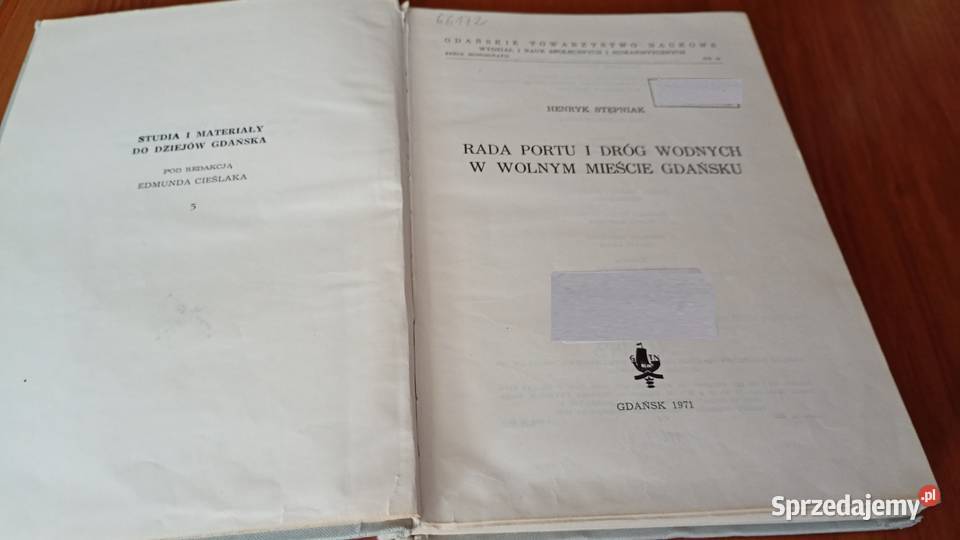 Rada Portu i Dróg Wodnych w Wolnym Mieście Rok wydania 1971 Gdańsk
