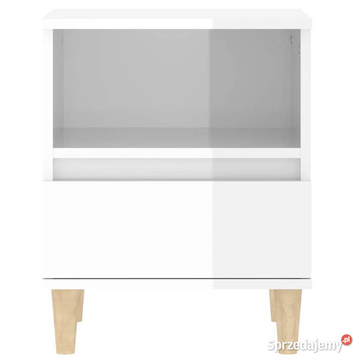 Szafki nocne 2 białe wysoki połysk 40x35x50 mazowieckie Warszawa sprzedam