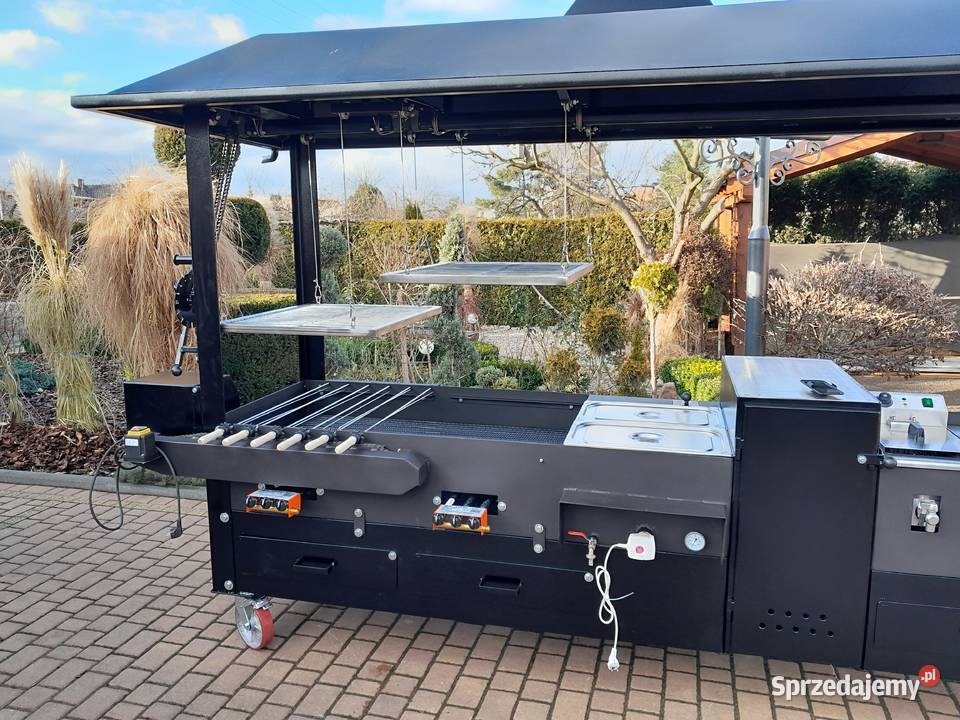 Gastronomiczny grill cateringowy gazowy węglowy Damasławek