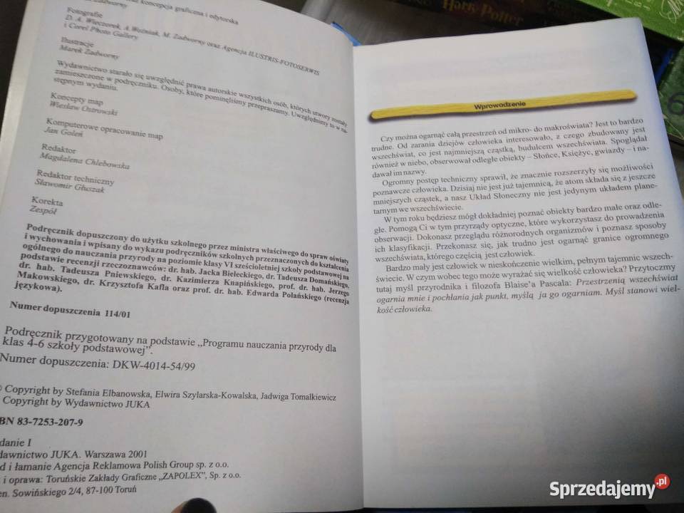 przyroda unikatowe podręczniki szkolne używane Rok wydania 2002 Podręczniki Warszawa