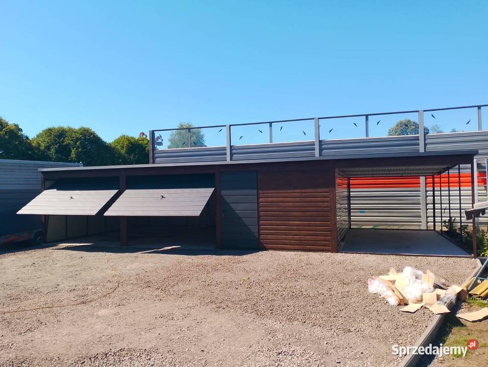 Funkcjonalny garaż blaszany 12x6 z Sprzedaż Toruń sprzedam